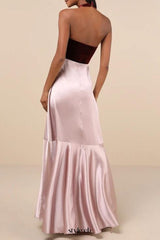Mesmerizing Impression Mauve Pink Mixed Media Halter Maxi Dress Lulus
