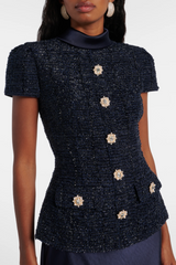 Munoz Metallic Tweed Two Piece Set