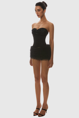 Nketia Sequin Embroidery Strapless Corset