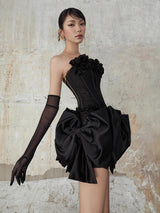 patricia Flower Bow Corset Skirt Set