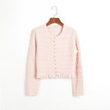 mildred Pink Textured Knit Maxi Dress & Cardigan Set