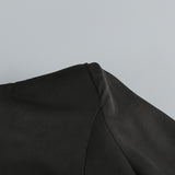 SPLICE SEQUIN MINI DRESS IN BLACK