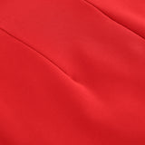 3D FLOWER EMBELLISHED SKIRT IN RED