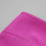 STRAPLESS HOLLOW OUT MAXI BANDAGE DRESS