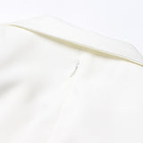 bernice Forina Flower Blazer Dress in white