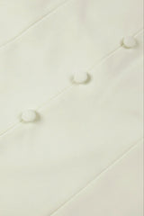 Almond Woven Halter Button Maxi Dress