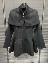 Hawthy Polka Dot Cape & Dress Set