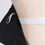 bow Irregular Asymmetric Sleeveless midi Dress in black