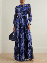 jacqueline v-neck silk maxi dress in black