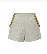 evangeline Sequin Top in apricot