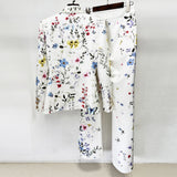 kimberley floral Printed suit jacket & trousers set