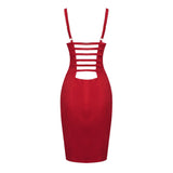 katherine satin bodycon corset mini dress in red