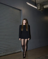 hedda Crepe Suit mini Dress in black