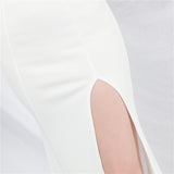 DOLORES ONE-SHOULDER FLORAL MAXI DRESS IN WHITE