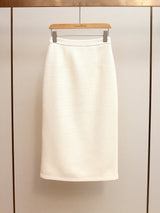 michaelia Cream Boucle Tailored Midi Dress set