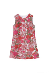hilary multicolor floral embroidery sleeveless mini dress