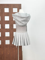 Cliffa Sleeveless Knit Mini Dress - Grey