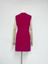 mandy 3d flower embellished Mini Dress in Black