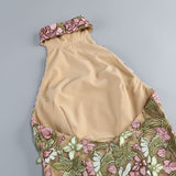 ursula floral print Halter Neck Mini Dress