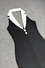 Tsanko Halter Maxi Bandage Dress