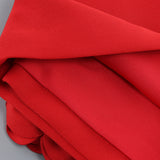 3D FLOWER EMBELLISHED SKIRT IN RED