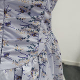 lesley blue floral print mini dress with bloomers