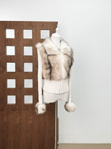 geraldine Faux Fur Knit Coat