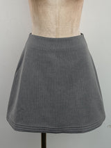 tiffany Halter Layered Pinstripe Mini Dress