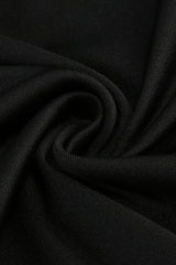 judy One Shoulder Peony Ruffle Gown in black