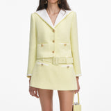 sigrid Boucle Skort in Yellow