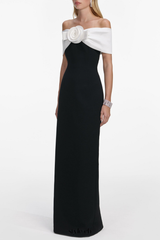 Parvi Floral Off Shoulder Maxi Dress