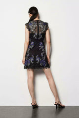 New Karen Millen Floral Lace Mini Dress
