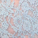 carol lace embellished top in blue