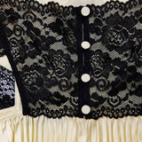 josephine Yellow Satin Lace Maxi Dress