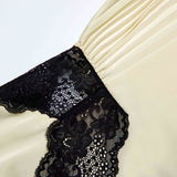 josephine Yellow Satin Lace Maxi Dress