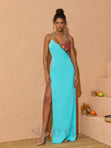TOSCA STARFISH BUSTIER SPLIT MAXI DRESS
