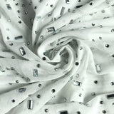 ALTHEA CHAMPAGNE RHINESTONE MESH MINI DRESS