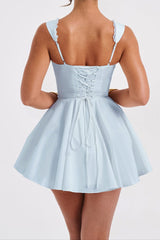 Antonella Mini Dress - Blue