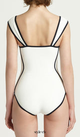 Darya White One-Piece Swimsuit