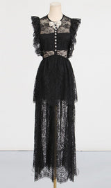 Tiered Lace Maxi Dress