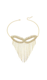 Dascha Rhinestone Tassel Mask