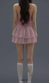 Danika Pink Floral Dress Swimsuit