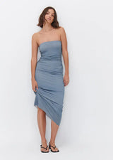 Odessa Dress in Sidewalk Grey
