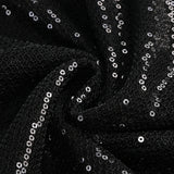 vivien off-shoulder sequin prom maxi dress in black