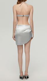 Darrah White Pearl Three-Piece Swimsuit