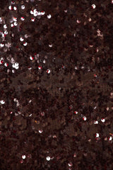 Strapless sequin Mini Dress in Burgundy