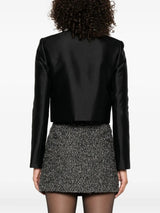 michaelia rhinestones embellished jacket in black