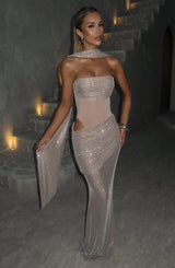 beverly Maxi Dress - Nude