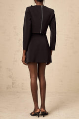 sylvia Crystal Embellishment Side Slit Skirt & Top Set