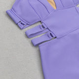 BANDAGE STRAPPY WAIST-TIGHTENING MIDI DRESS styleofcb